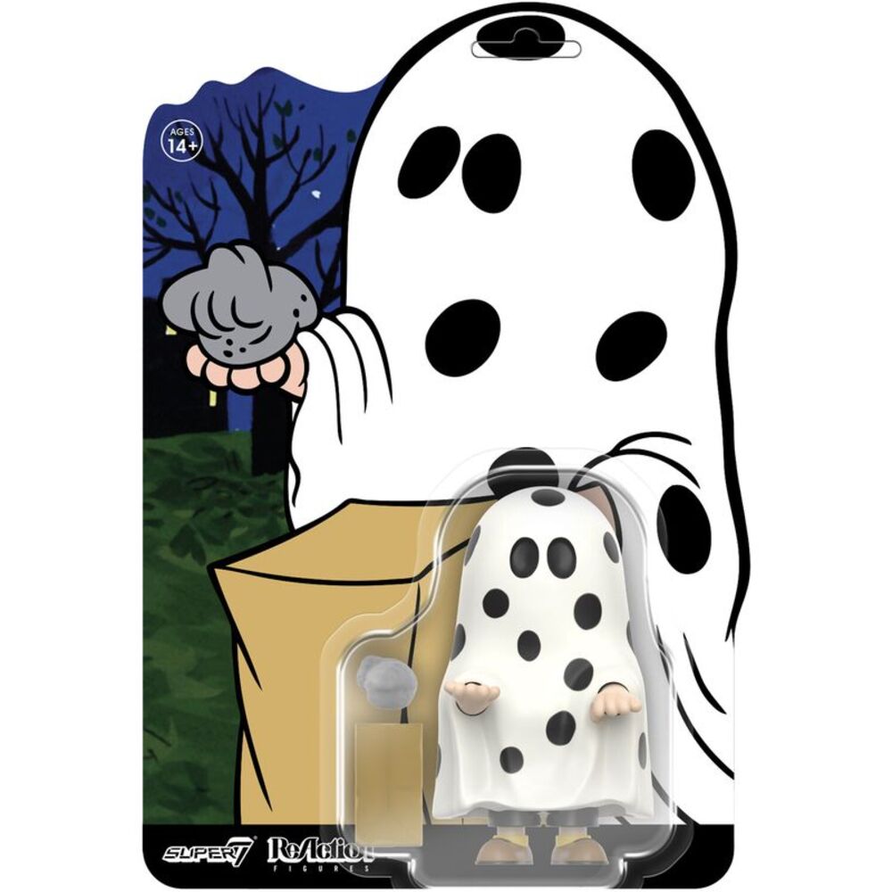 Super7 - Peanuts - ReAction Figures - Charlie Brown (Ghost Sheet)  COLLECTIBLES